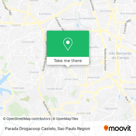 Parada Drogacoop Castelo map
