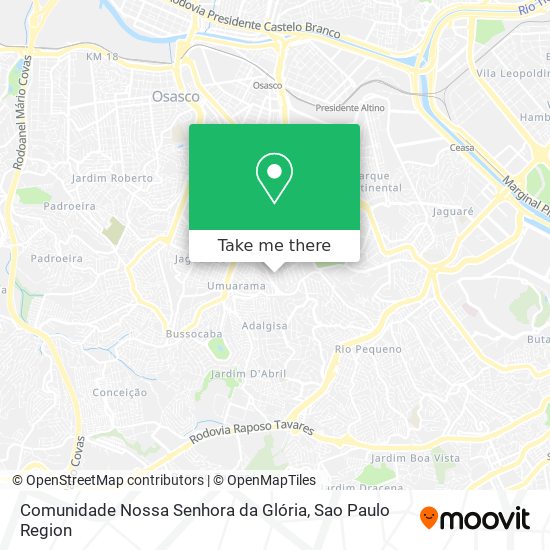 Comunidade Nossa Senhora da Glória map