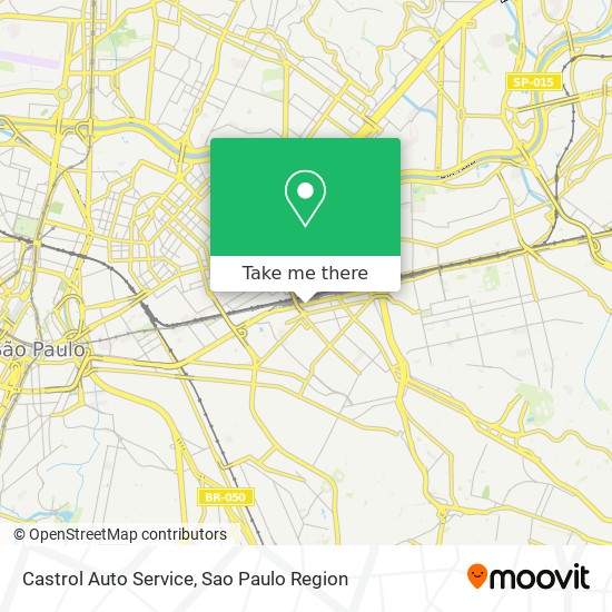 Mapa Castrol Auto Service