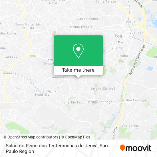 Salão do Reino das Testemunhas de Jeová map
