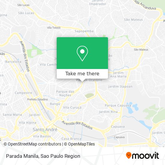 Parada Manila map