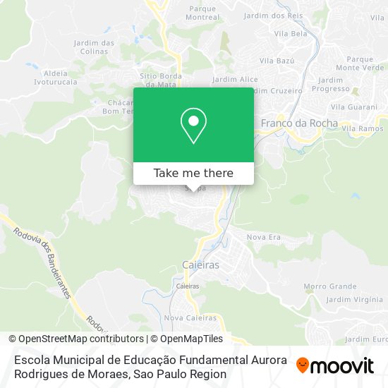 Escola Municipal de Educação Fundamental Aurora Rodrigues de Moraes map