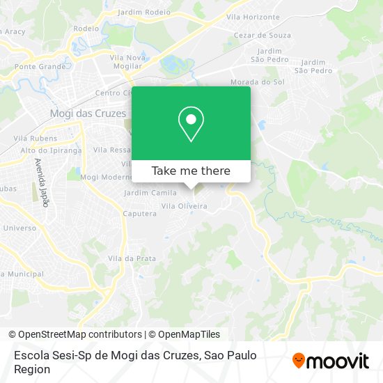 Escola Sesi-Sp de Mogi das Cruzes map