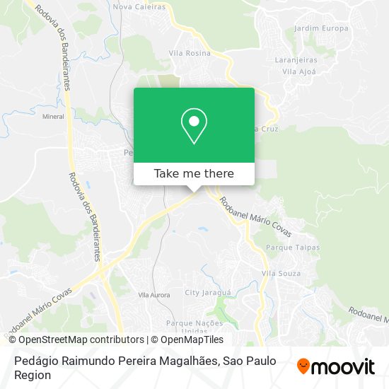Pedágio Raimundo Pereira Magalhães map