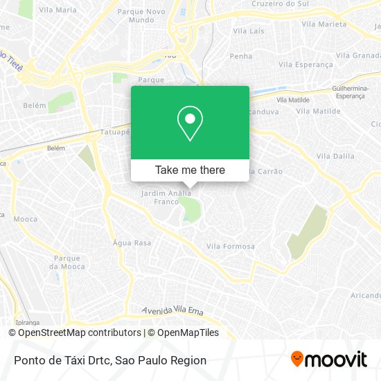 Ponto de Táxi Drtc map