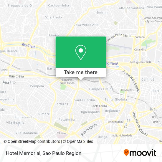 Hotel Memorial map