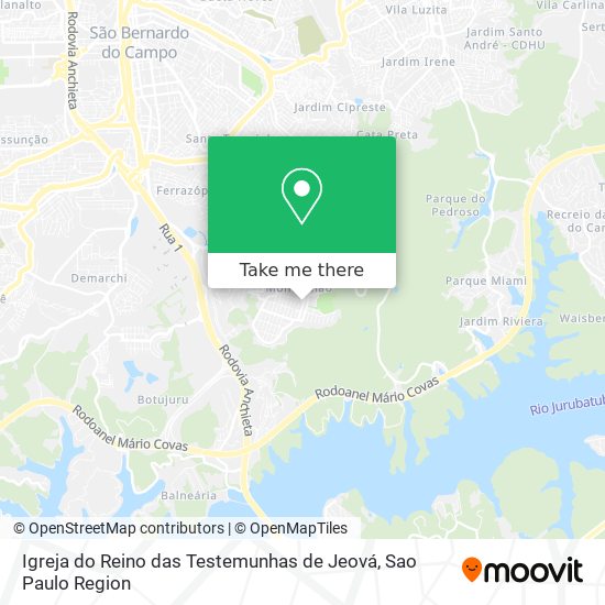 Igreja do Reino das Testemunhas de Jeová map