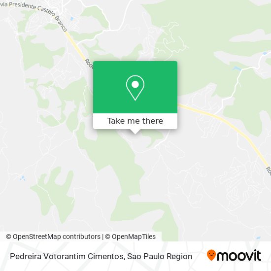 Pedreira Votorantim Cimentos map