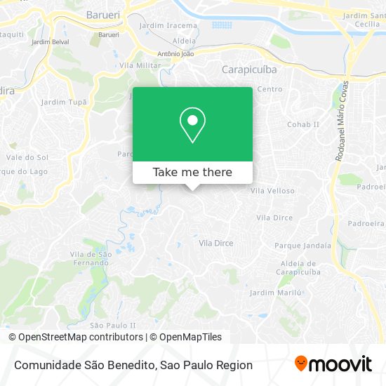 Comunidade São Benedito map
