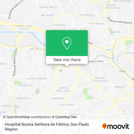 Hospital Nossa Senhora de Fátima map