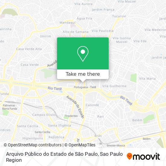 Arquivo Público do Estado de São Paulo map