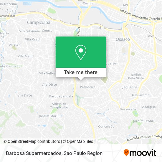 Mapa Barbosa Supermercados