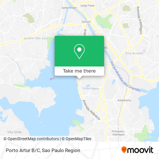 Porto Artur B/C map
