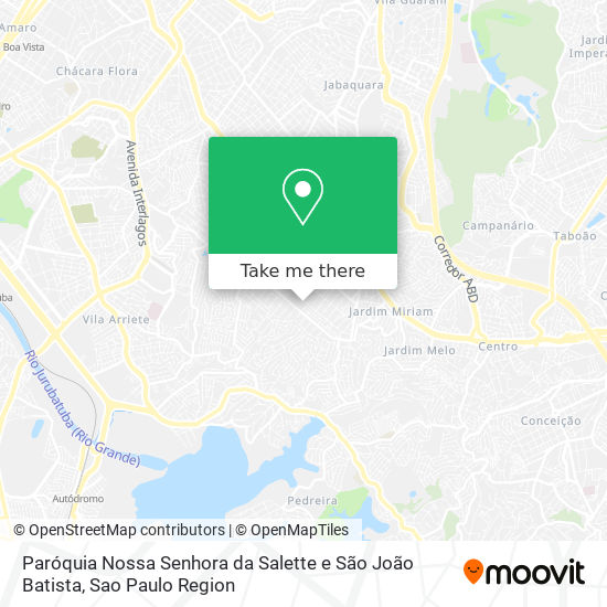 Mapa Paróquia Nossa Senhora da Salette e São João Batista