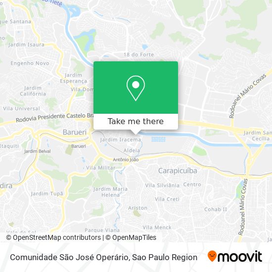 Mapa Comunidade São José Operário