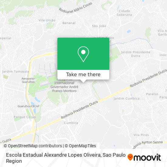 Mapa Escola Estadual Alexandre Lopes Oliveira