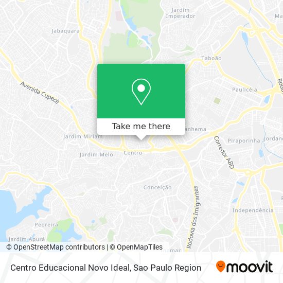 Mapa Centro Educacional Novo Ideal