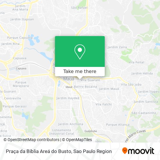 Praça da Biblia Areá do Busto map