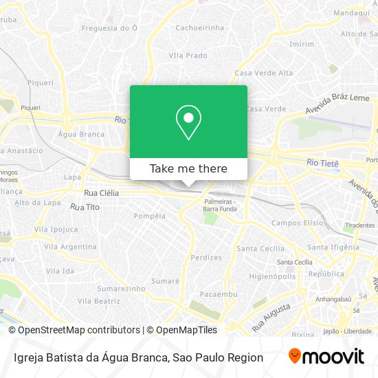 Igreja Batista da Água Branca map