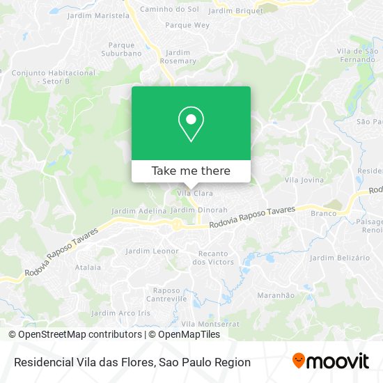Residencial Vila das Flores map