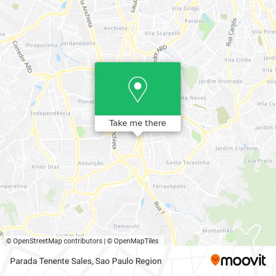 Parada Tenente Sales map