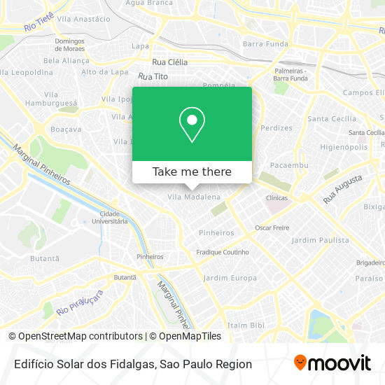 Mapa Edifício Solar dos Fidalgas