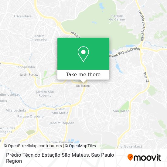 Prédio Técnico Estação São Mateus map