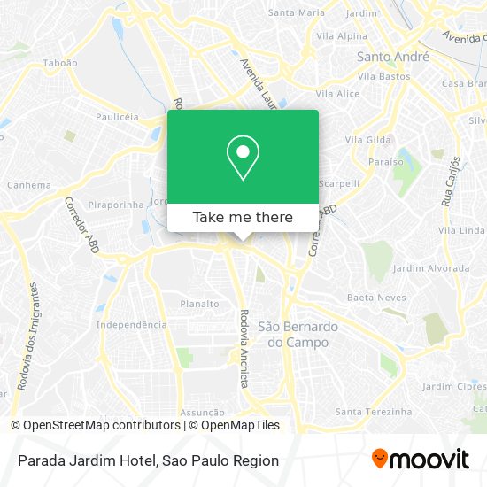 Parada Jardim Hotel map