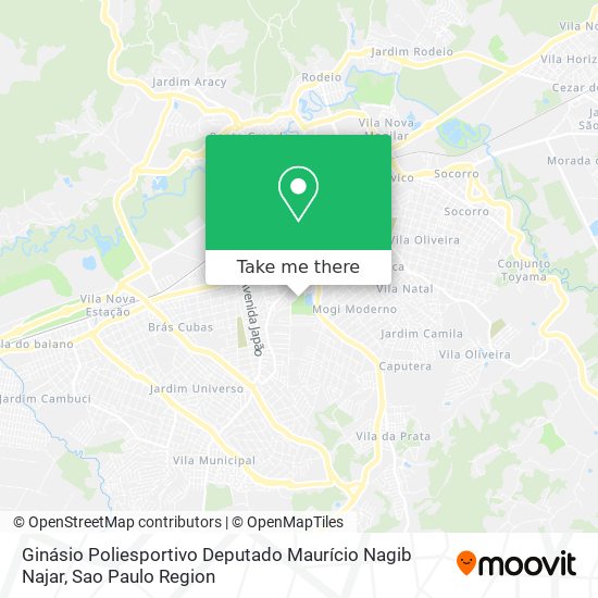 Ginásio Poliesportivo Deputado Maurício Nagib Najar map