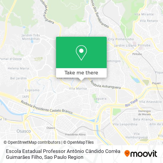 Escola Estadual Professor Antônio Cândido Corrêa Guimarães Filho map