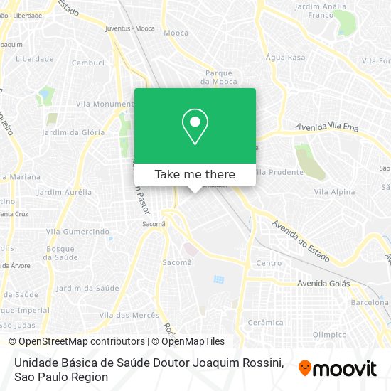 Unidade Básica de Saúde Doutor Joaquim Rossini map