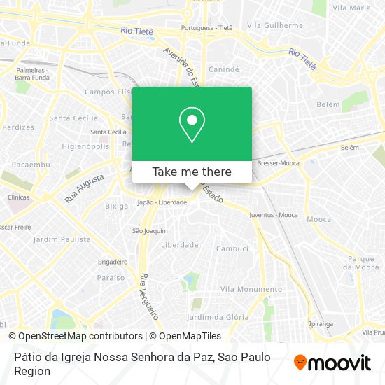 Pátio da Igreja Nossa Senhora da Paz map