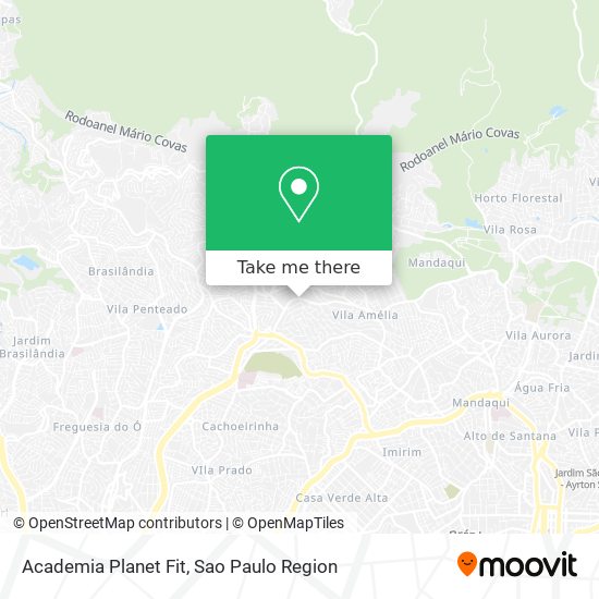 Mapa Academia Planet Fit