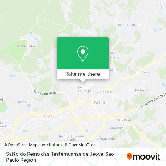 Salão do Reino das Testemunhas de Jeová map
