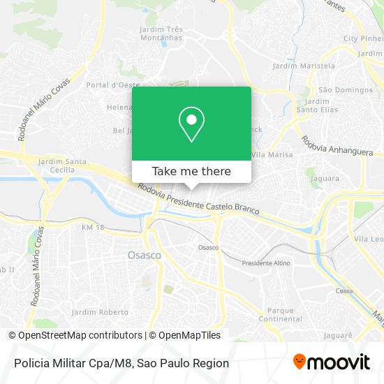 Policia Militar Cpa/M8 map