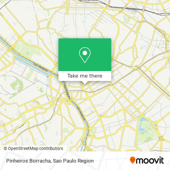 Pinheiros Borracha map