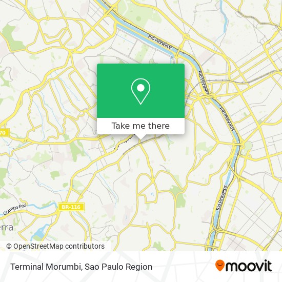 Terminal Morumbi map