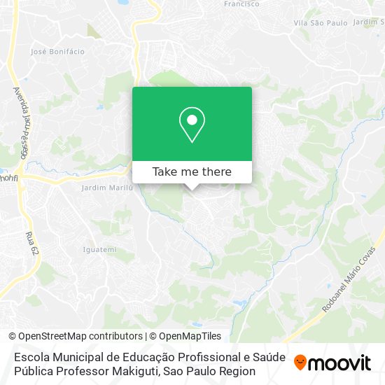 Escola Municipal de Educação Profissional e Saúde Pública Professor Makiguti map