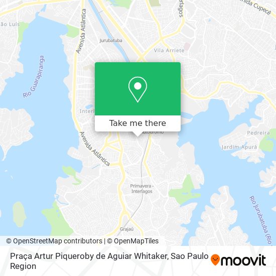 Mapa Praça Artur Piqueroby de Aguiar Whitaker