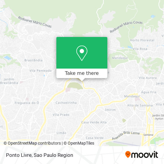 Ponto Livre map