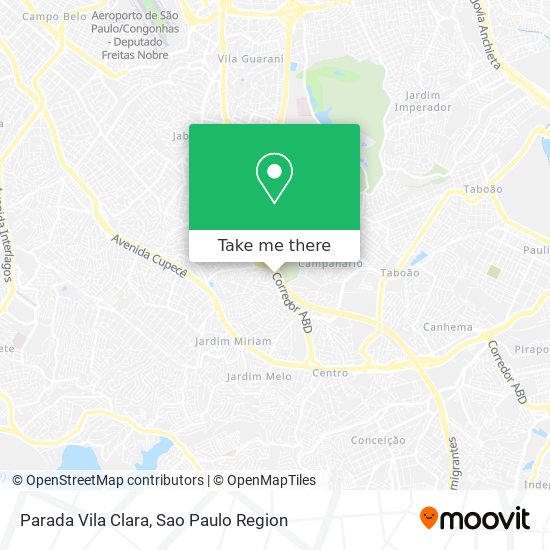 Parada Vila Clara map