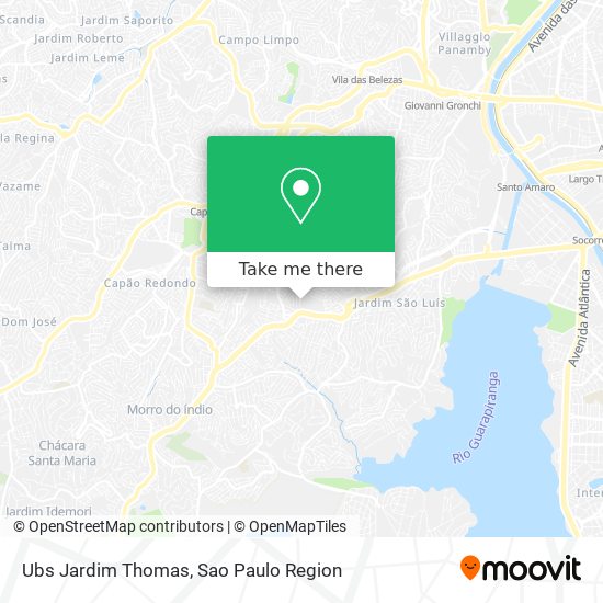 Mapa Ubs Jardim Thomas