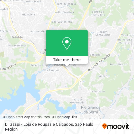 Mapa Di Gaspi - Loja de Roupas e Calçados