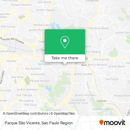 Parque São Vicente map