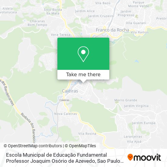 Escola Municipal de Educação Fundamental Professor Joaquim Osório de Azevedo map