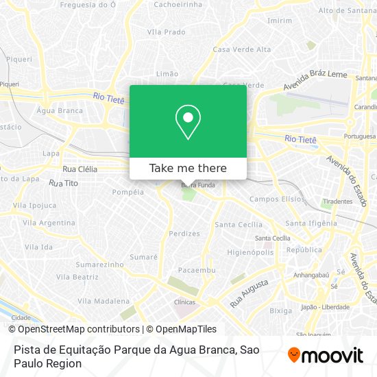 Pista de Equitação Parque da Agua Branca map