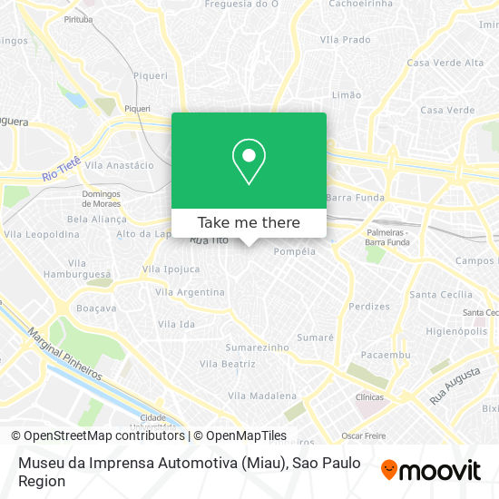 Museu da Imprensa Automotiva (Miau) map