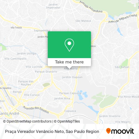 Mapa Praça Vereador Venâncio Neto