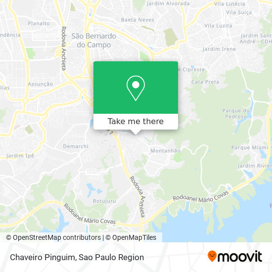 Mapa Chaveiro Pinguim