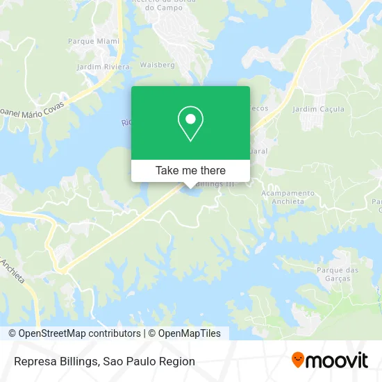 Represa Billings map